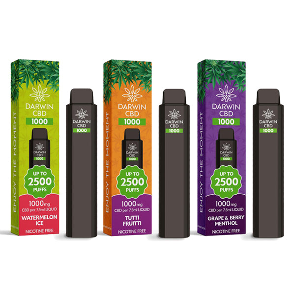 Darwin CBD 1000 Disposable Vape Device 2500 Puffs - Image 5