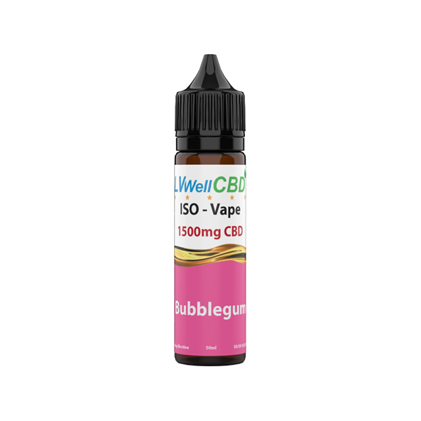 LVWell CBD Iso-Vape 1500mg CBD E-liquid 50ml (50VG/50PG) - Image 2