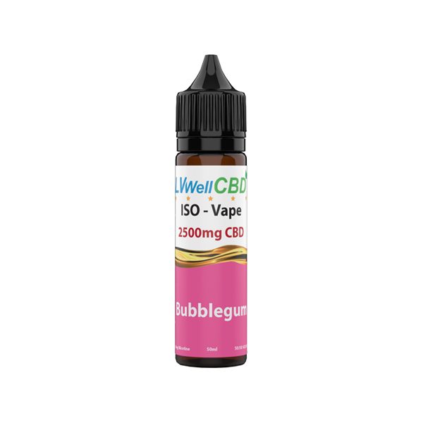 LVWell CBD Iso-Vape 2500mg CBD E-liquid 50ml (50VG/50PG) - Image 4
