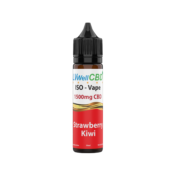 LVWell CBD Iso-Vape 1500mg CBD E-liquid 50ml (50VG/50PG) - Image 4
