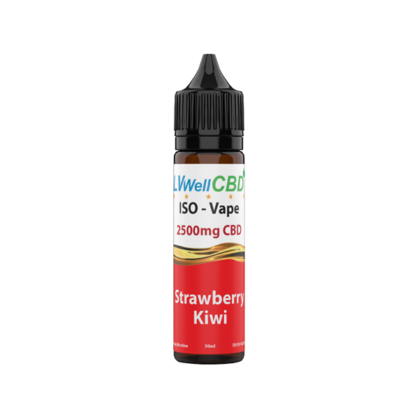 LVWell CBD Iso-Vape 2500mg CBD E-liquid 50ml (50VG/50PG) - Image 3