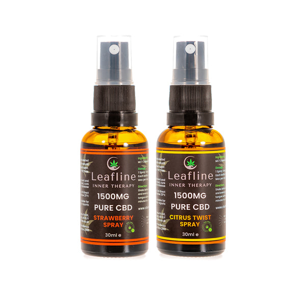 CBD Leafline 1500mg CBD MCT Oil Spray - 30ml - Image 2