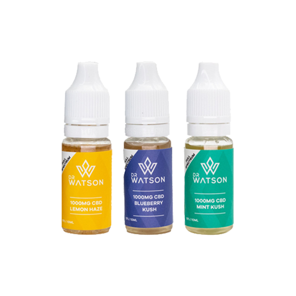 Dr Watson 1000mg Full Spectrum CBD E-liquid 10ml (BUY 1 GET 1 FREE) - Image 4