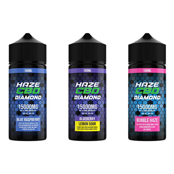 Haze CBD Diamond 15000mg CBD E-Liquid 100ml - Image 7