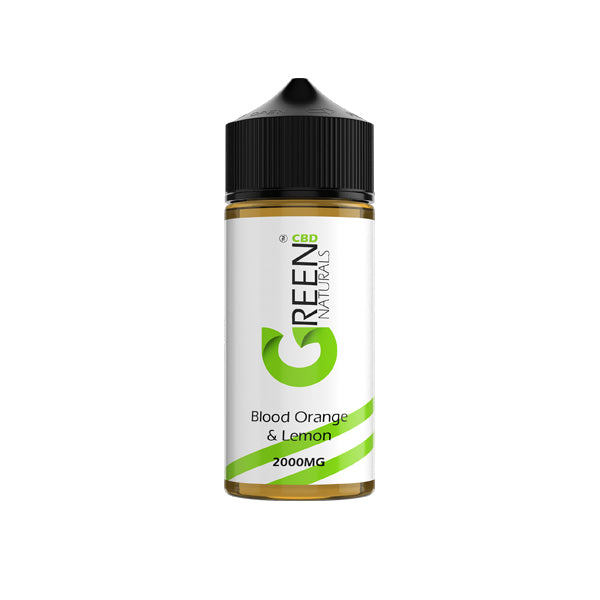 Green Naturals 2000mg CBD Vaping Liquid 100ml (50PG/50VG) - Image 2