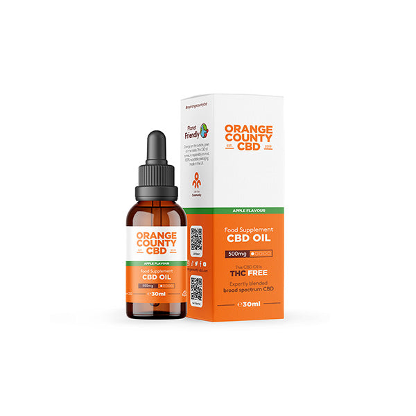 Orange County CBD 500mg Flavoured Tincture Oil 30ml - Image 3