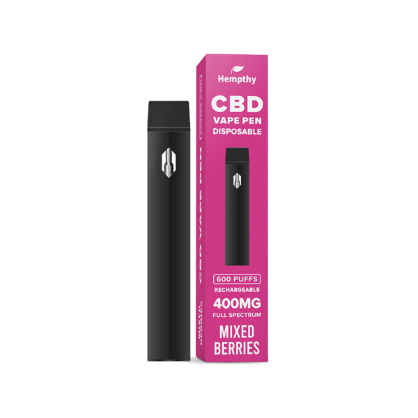 Hempthy 400mg CBD Disposable Vape Pen 600 Puffs - Image 3
