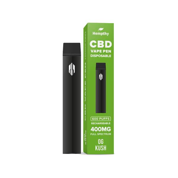 Hempthy 400mg CBD Disposable Vape Pen 600 Puffs - Image 5