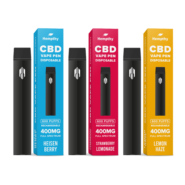 Hempthy 400mg CBD Disposable Vape Pen 600 Puffs - Image 10