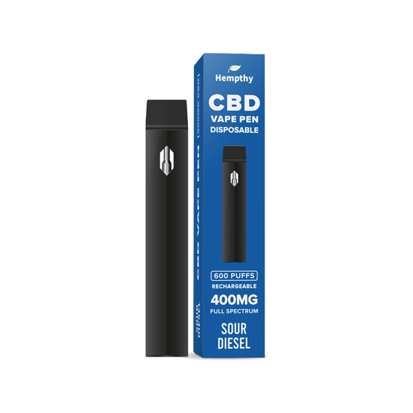 Hempthy 400mg CBD Disposable Vape Pen 600 Puffs - Image 8