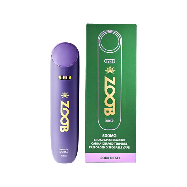 Zoob 500mg Broad Spectrum CBD Vape Pen - Image 2