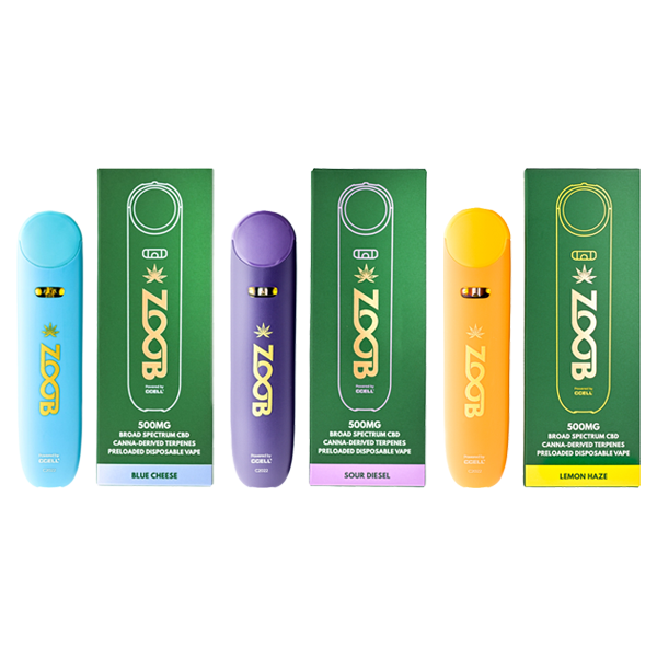 Zoob 500mg Broad Spectrum CBD Vape Pen - Image 4