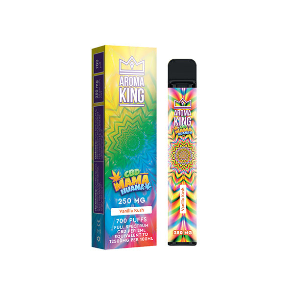 Aroma King Mama Huana 250mg CBD Disposable Vape Device 700 Puffs - Image 3