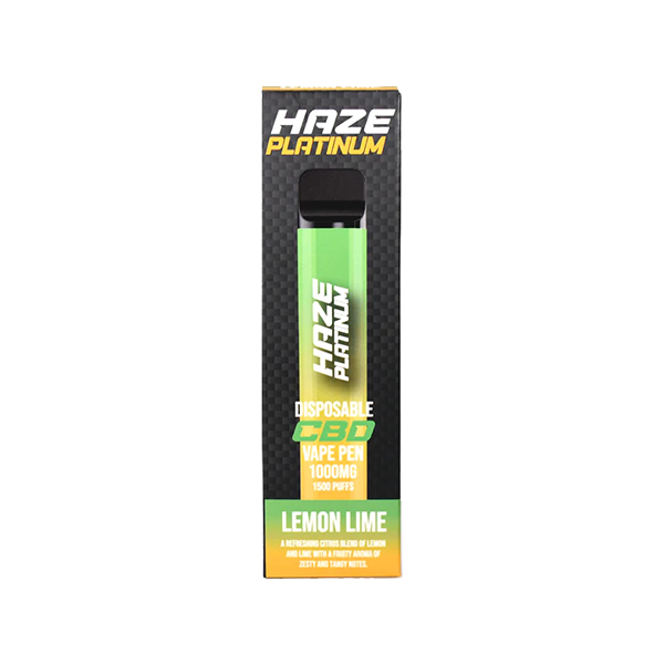 Haze Platinum 1000mg CBD Disposable Vape Device 1500 Puffs - Image 4