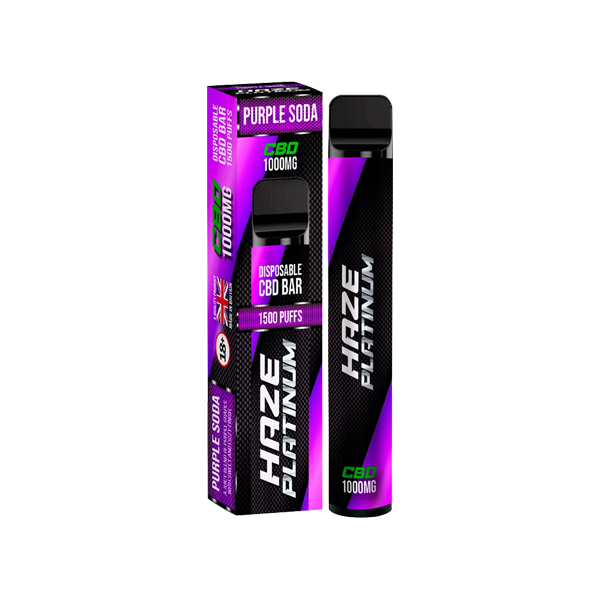 Haze Platinum 1000mg CBD Disposable Vape Device 1500 Puffs - Image 8