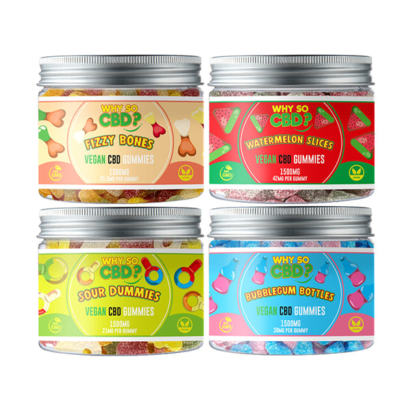 Why So CBD? 1500mg Broad Spectrum CBD Small Vegan Gummies - 11 Flavours - Image 11