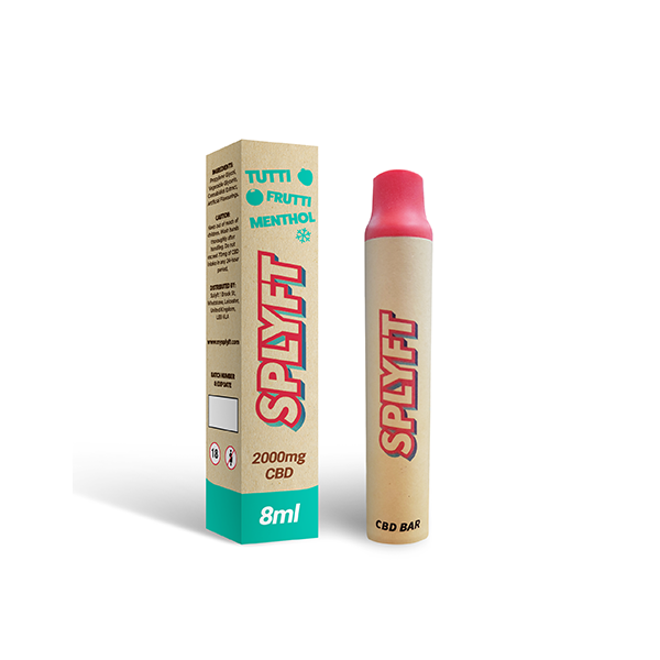 SPLYFT Eco Bar 2000mg CBD Biodegradable Disposable Vape - 3500 puffs - (+ FREE Splyft Cone) - Image 7