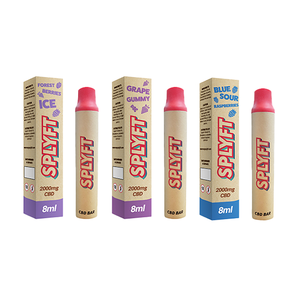 SPLYFT Eco Bar 2000mg CBD Biodegradable Disposable Vape - 3500 puffs - (+ FREE Splyft Cone) - Image 9
