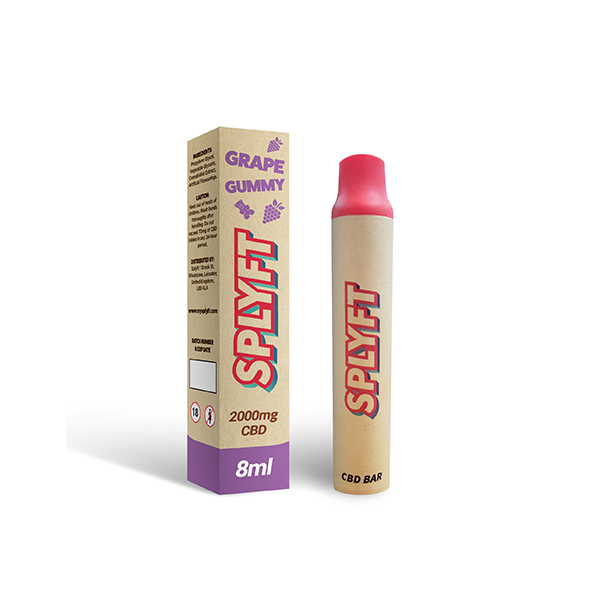SPLYFT Eco Bar 2000mg CBD Biodegradable Disposable Vape - 3500 puffs - (+ FREE Splyft Cone) - Image 3