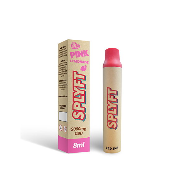 SPLYFT Eco Bar 2000mg CBD Biodegradable Disposable Vape - 3500 puffs - (+ FREE Splyft Cone) - Image 2